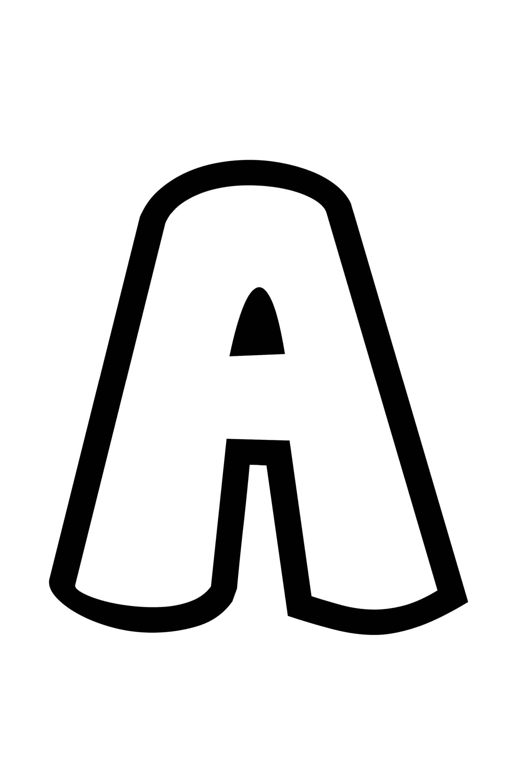 Free Printable Bubble Letter Stencils Bubble Letter A Free Printable Bubble Letter Stencils Bubble Letter A