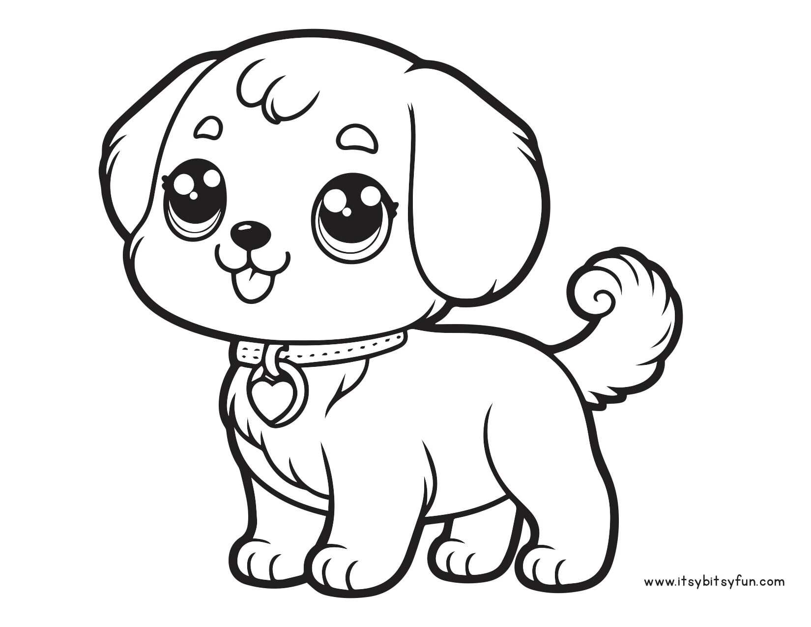 puppy printable coloring pages