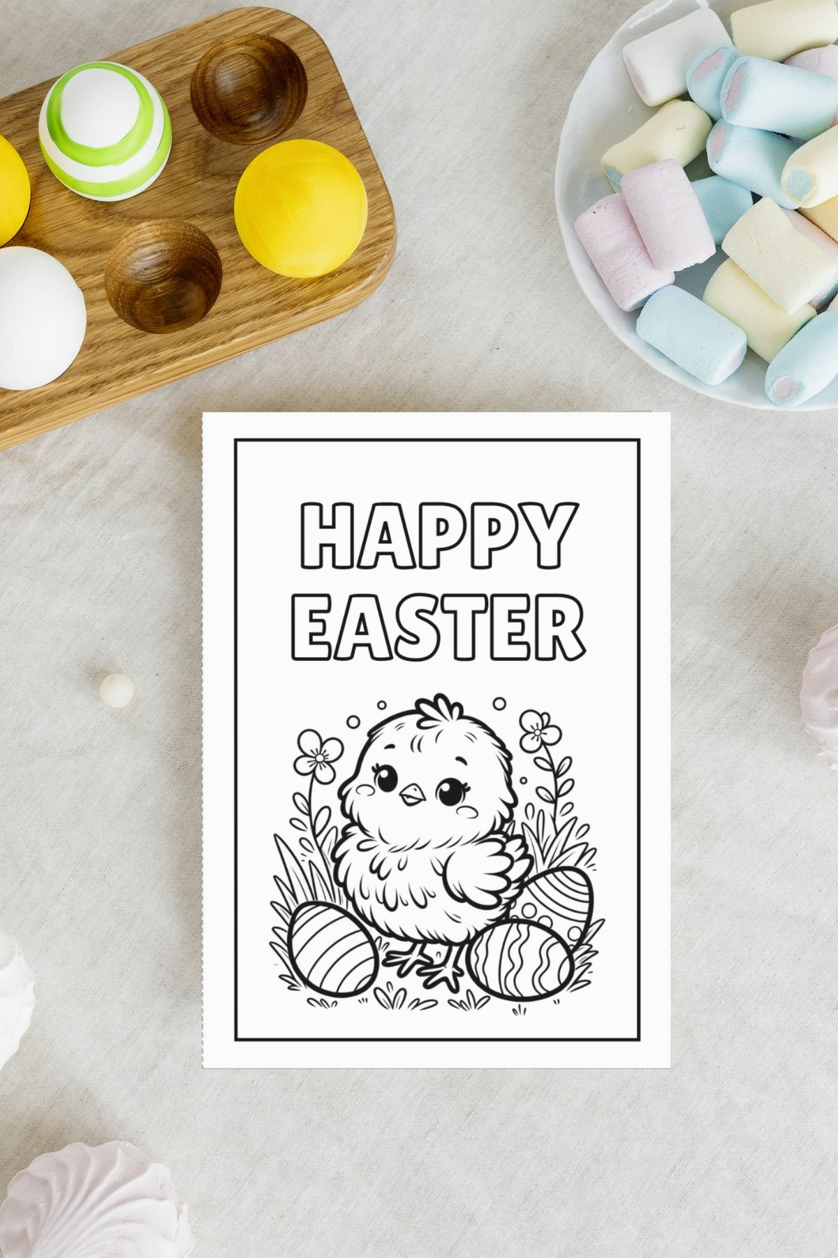 Free Printable Easter Cards To Colour Gathering Beauty