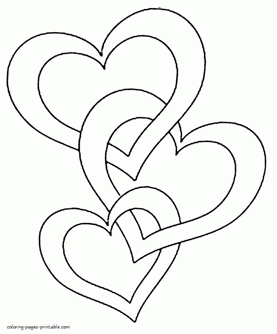 printable heart coloring pages
