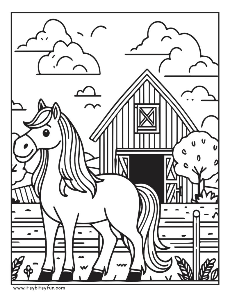 free horse coloring pages free horse coloring pages