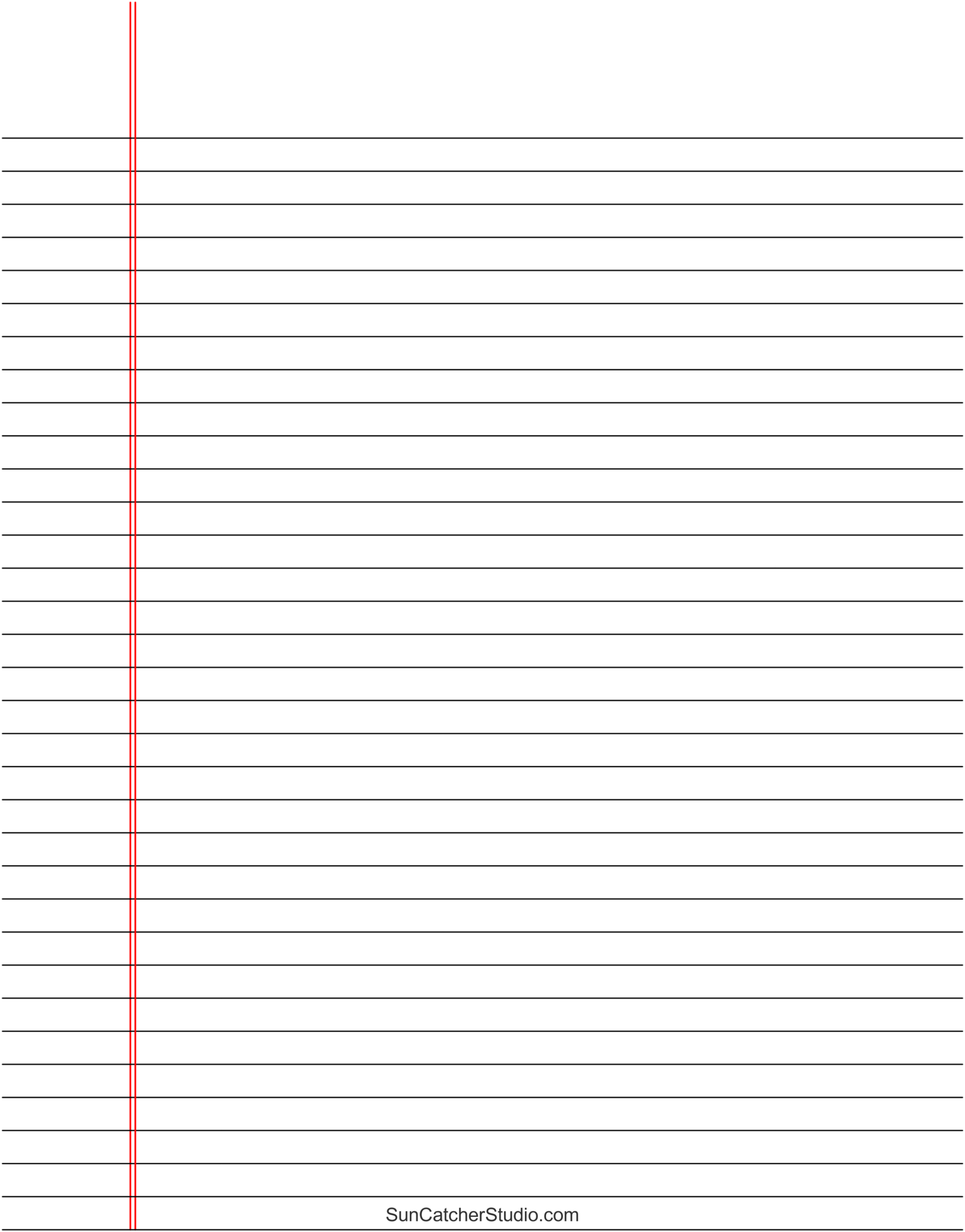 Lined Paper To Print Free