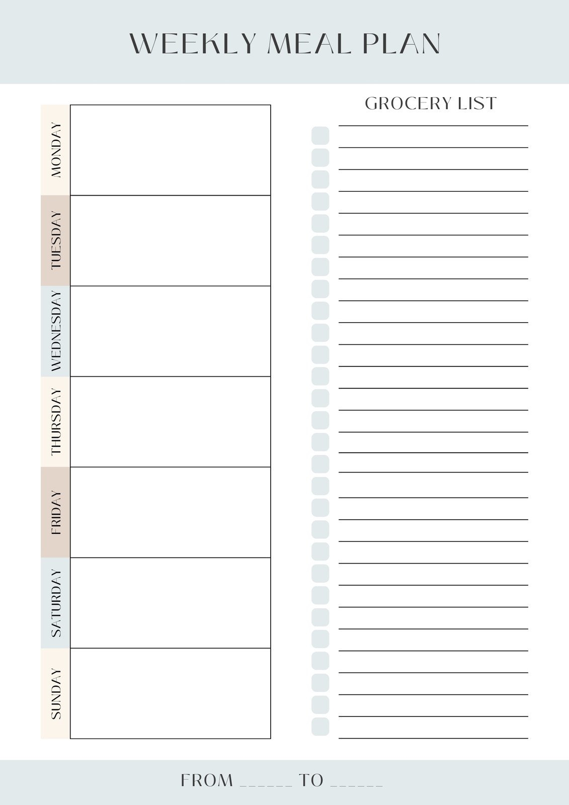menu planner template free menu planner template free