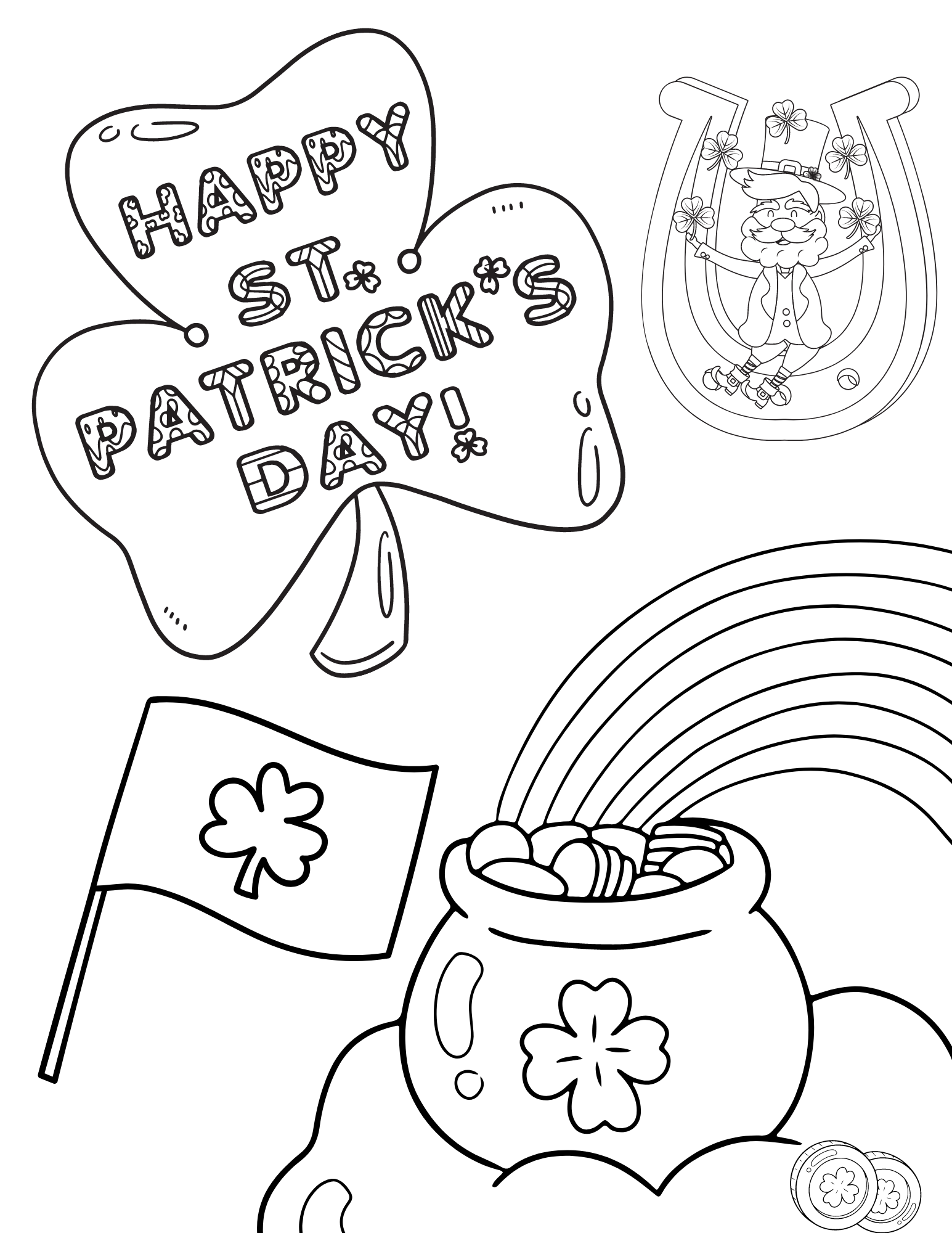 Free Printable St Patrick s Day Coloring Pages For Kids And Adults