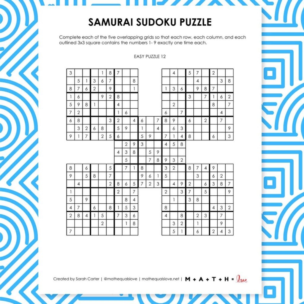 sudoku puzzles printable pdf