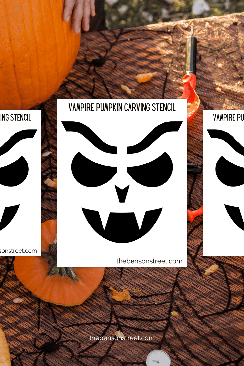 Free Printable Vampire Pumpkin Stencil For Halloween