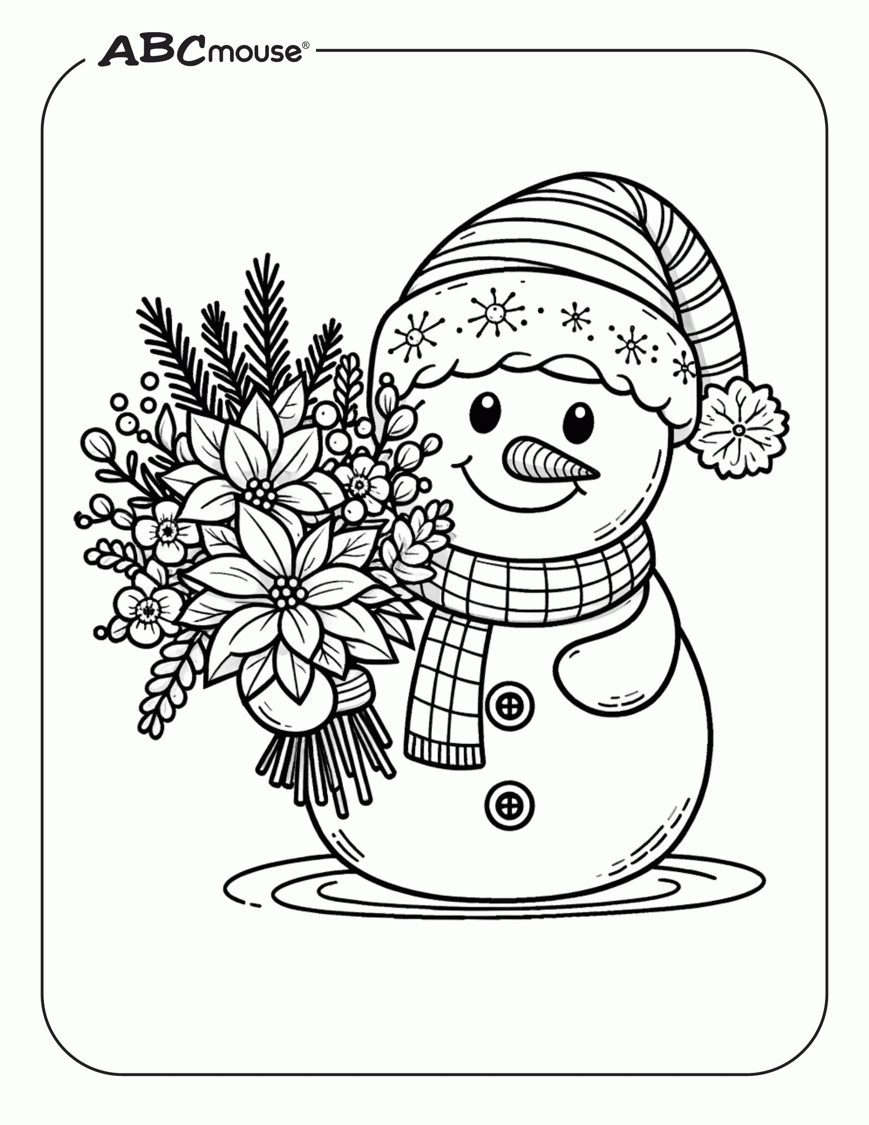 Snowman Pictures To Color