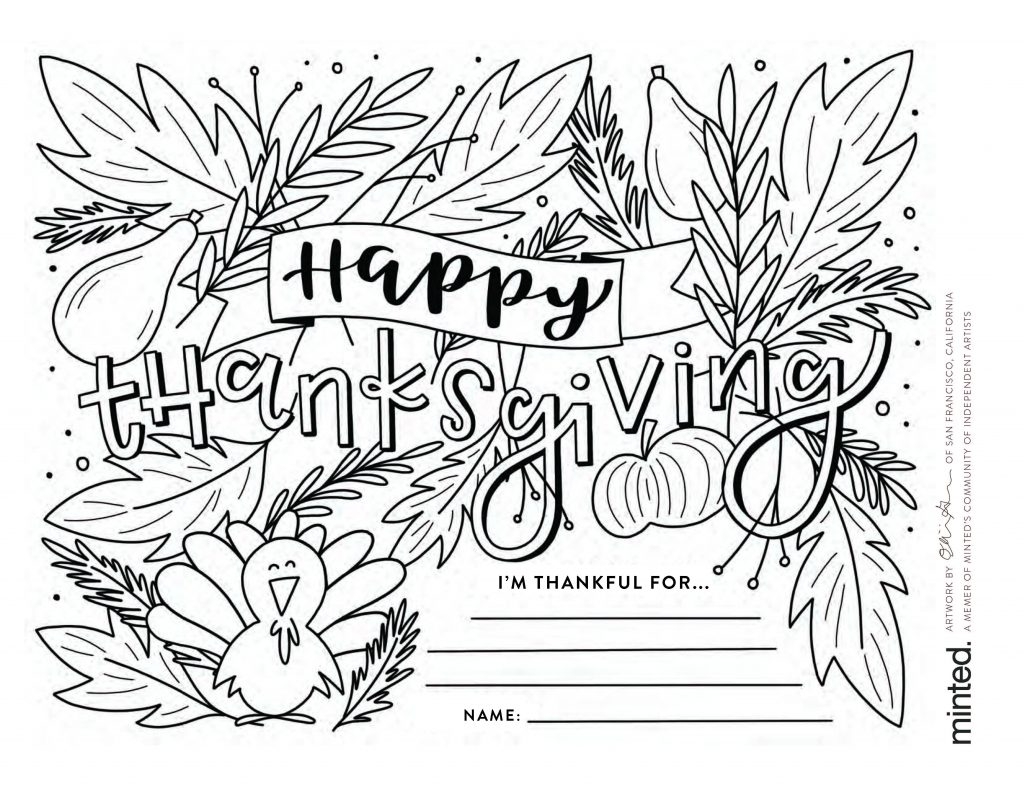 thanksgiving free coloring pages
