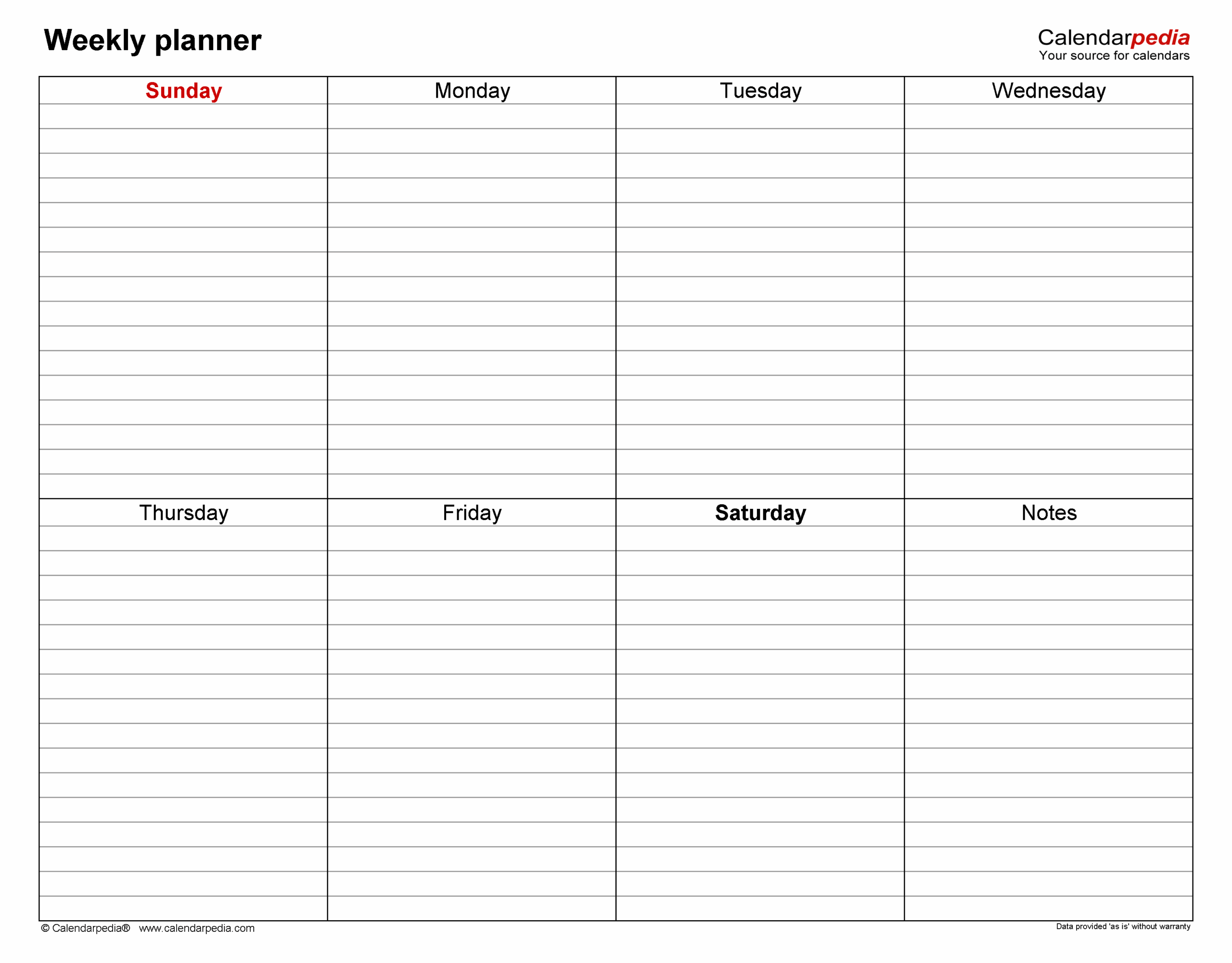weekly planner printable free weekly planner printable free