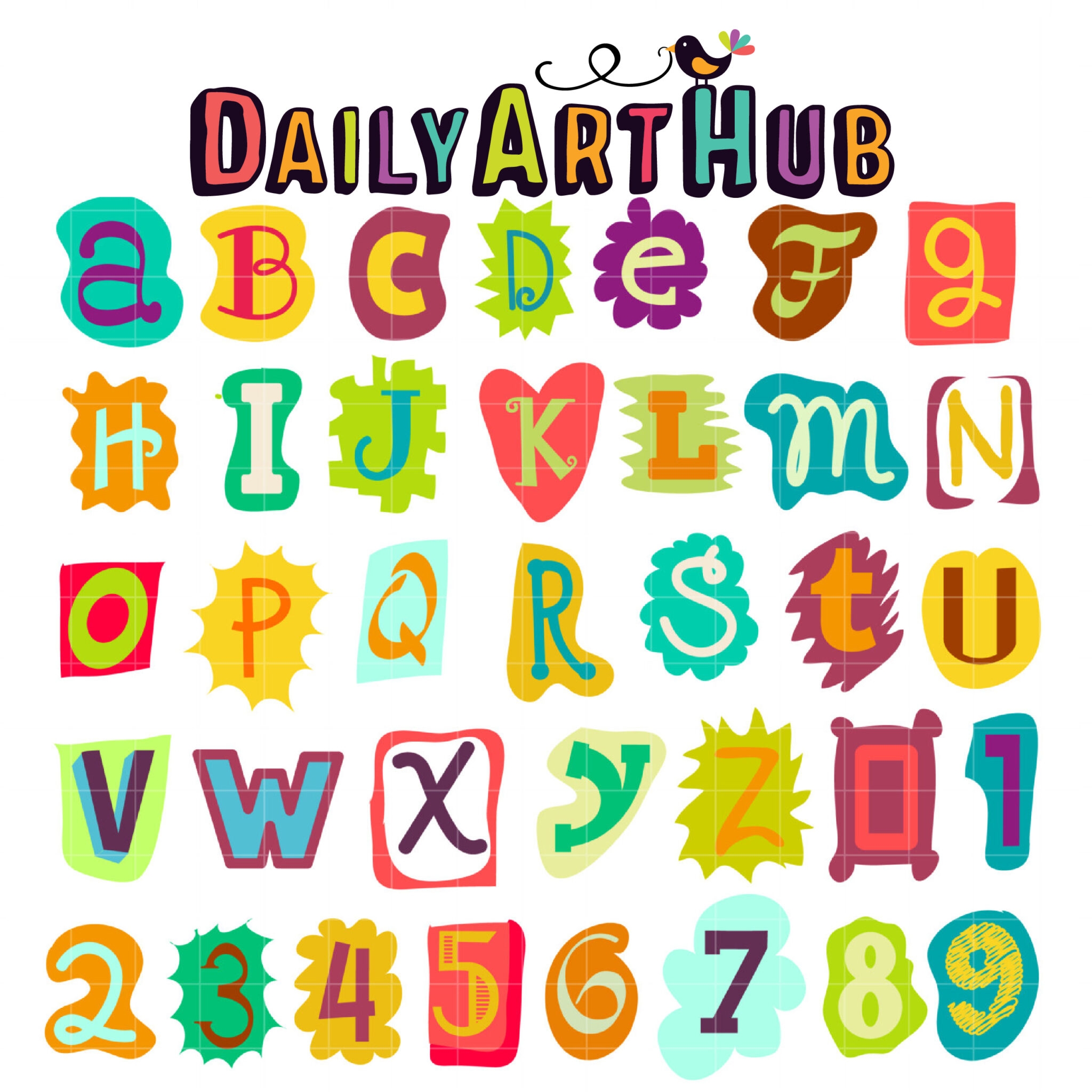 alphabet letters clip art