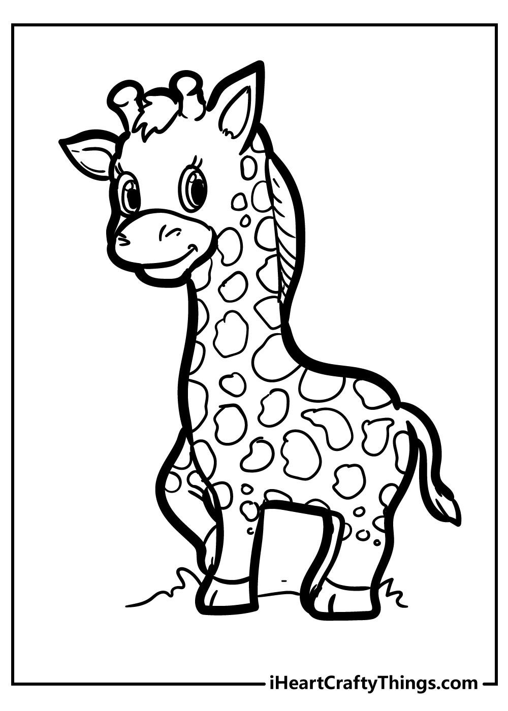 giraffe pictures to color