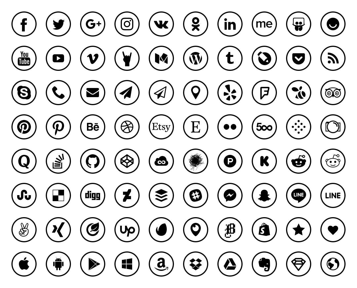 GitHub Konsav social icons 80 Social Media Icons sketch Eps Png Etc 