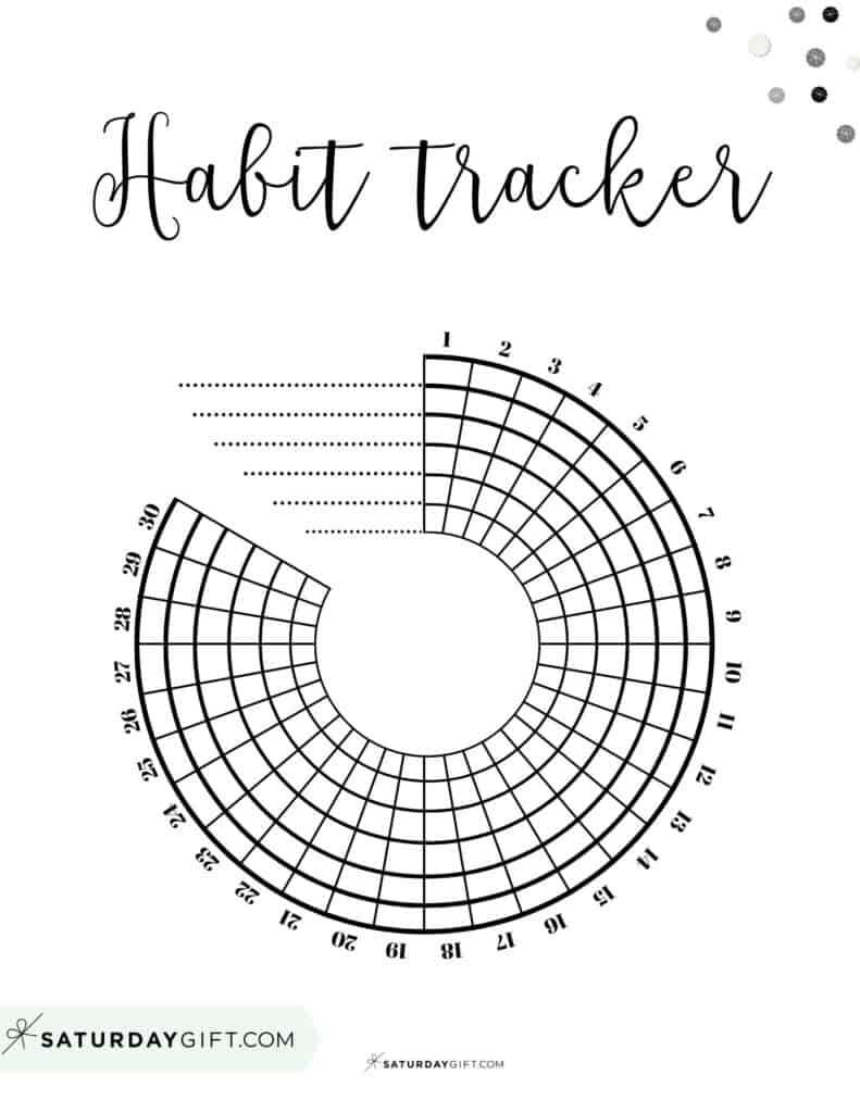 Habit Tracker Printable 43 Cute Free Printable Habit Trackers
