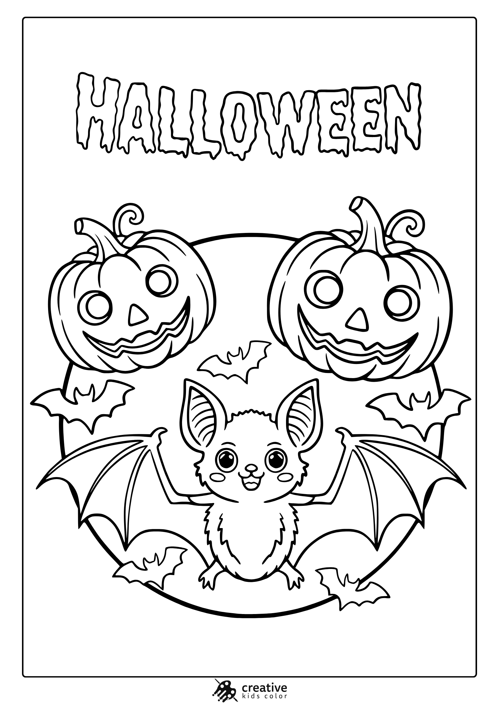 halloween color sheets printable