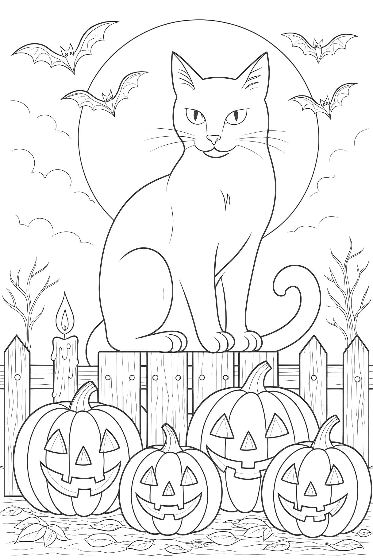 Halloween Colouring Coloring Pages Mimi Panda