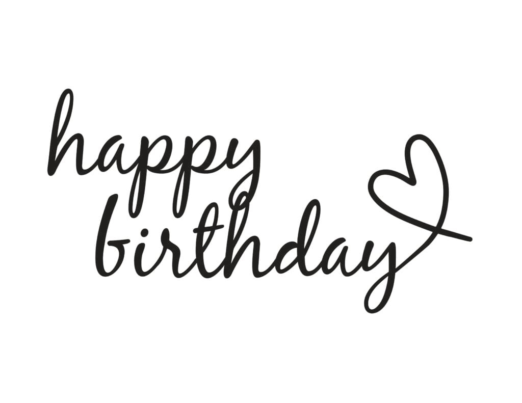 Happy Birthday Calligraphy 3 Free Printables 