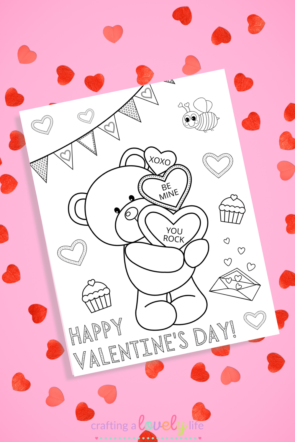 Happy Valentine s Day Coloring Page Free Printable Happy Valentine s Day Coloring Page Free Printable