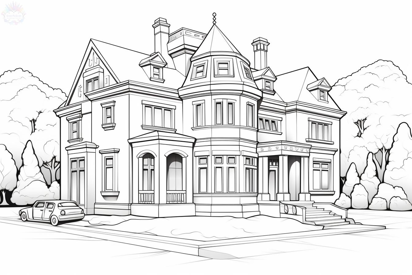 Houses Coloring Pages