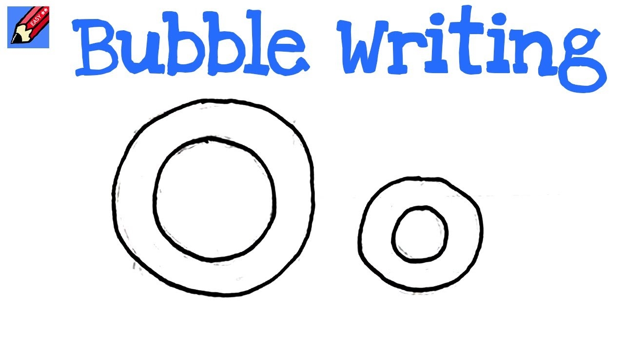 How To Draw Bubble Writing Real Easy Letter O YouTube How To Draw Bubble Writing Real Easy Letter O YouTube