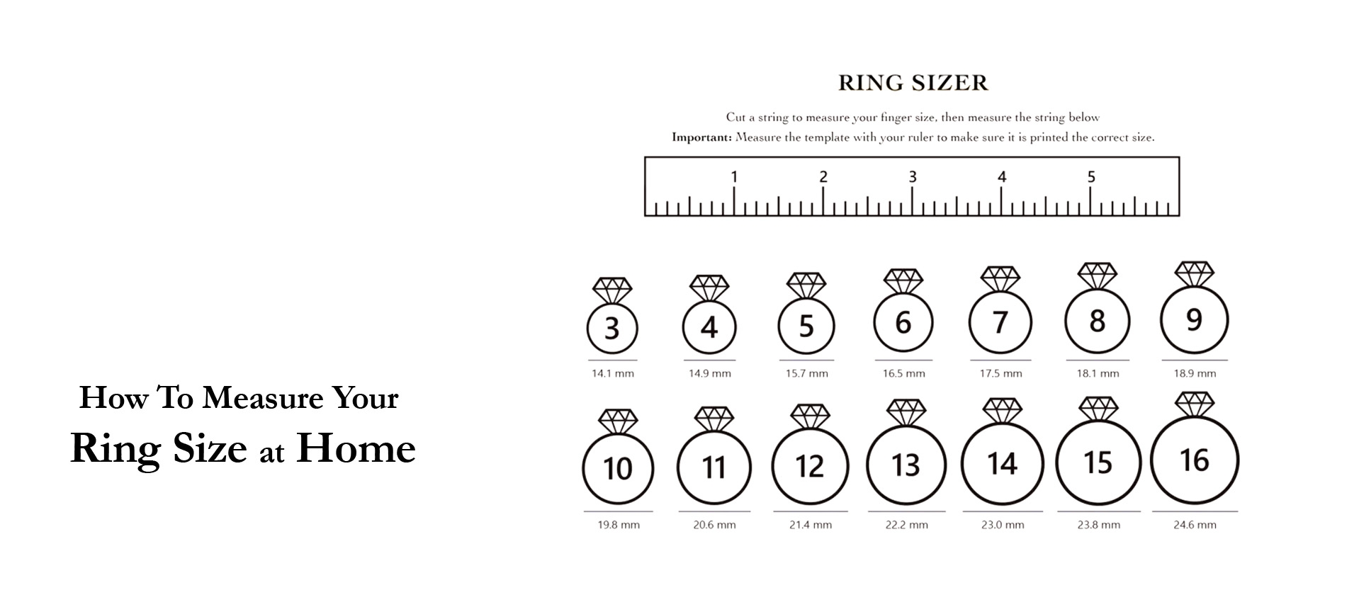 how to measure a ring size