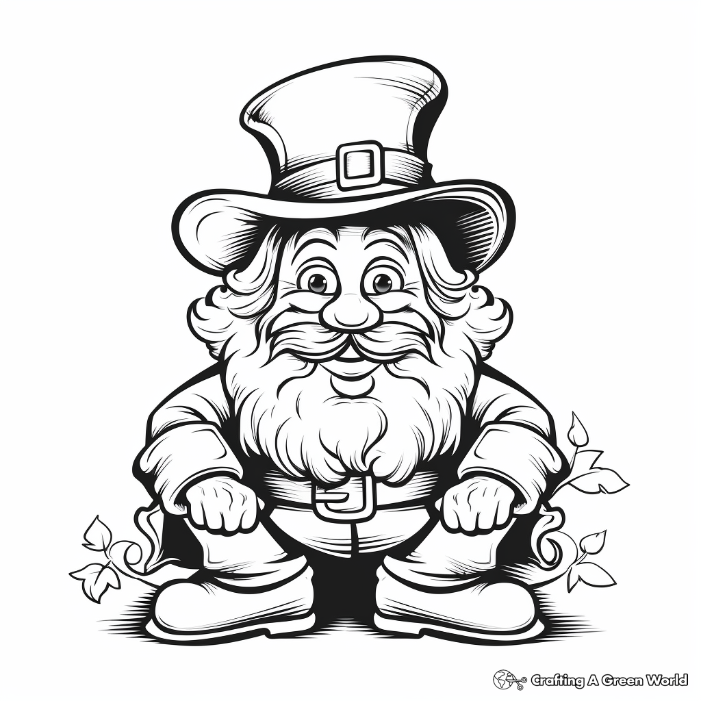 Leprechaun Coloring Pages Free Printable 