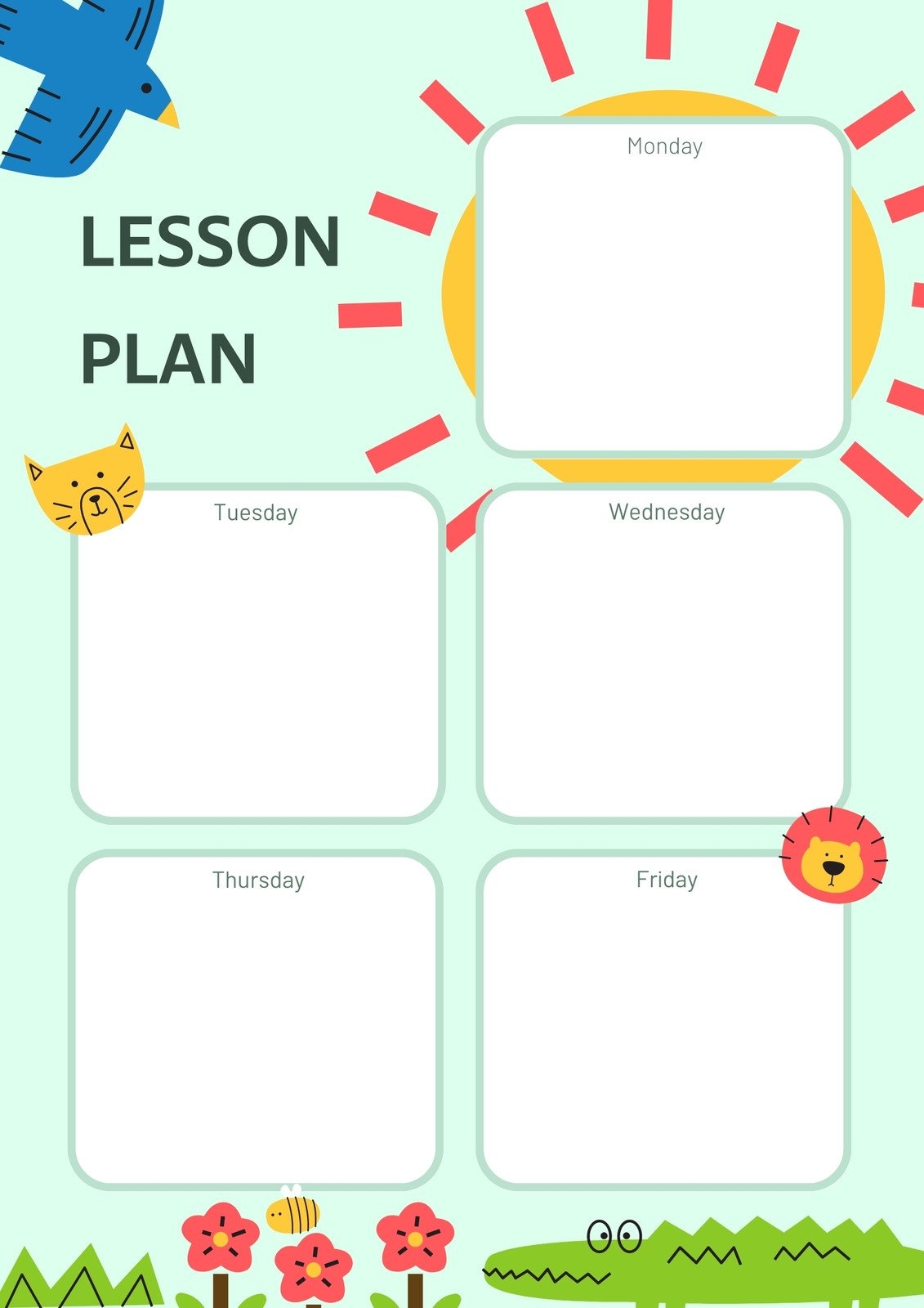 free lesson plan templates