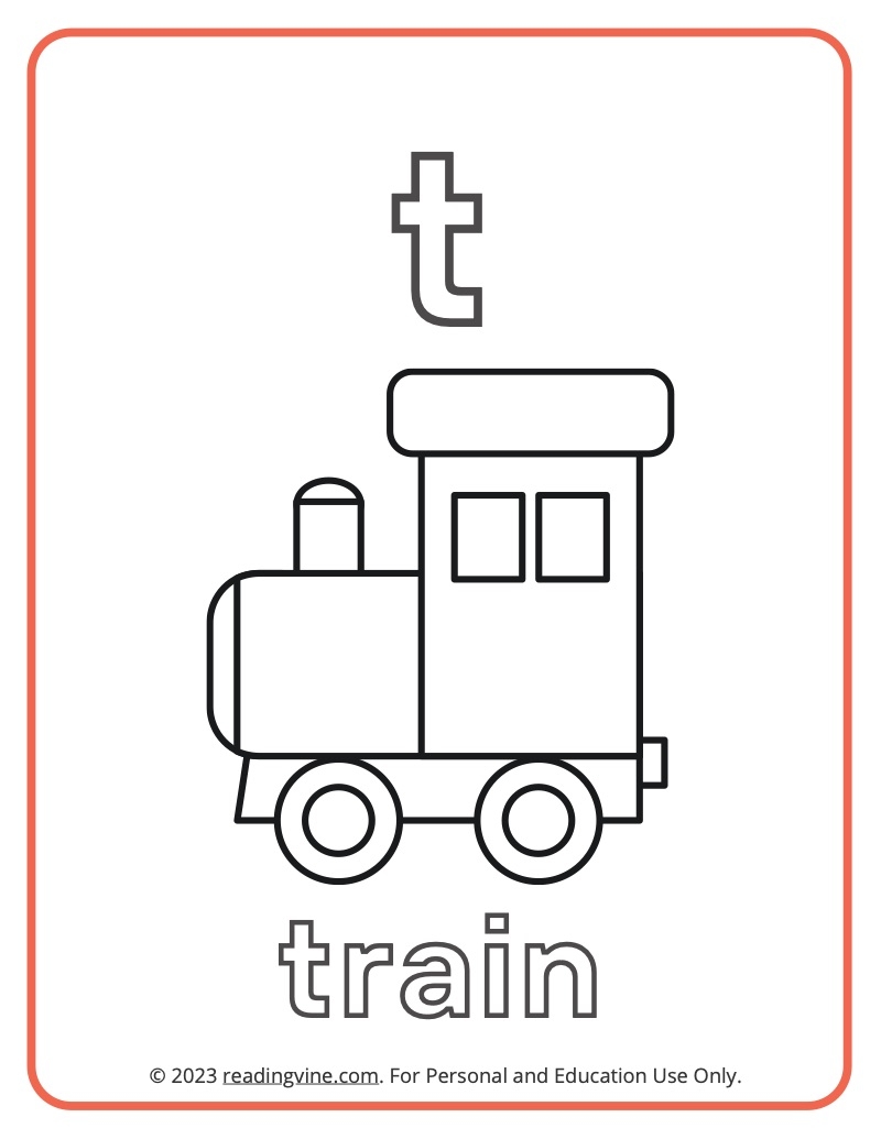Letter T Coloring Pages Letter T Coloring Pages