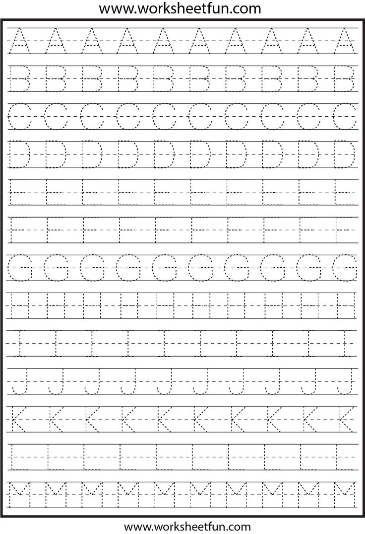 letter tracing worksheets free