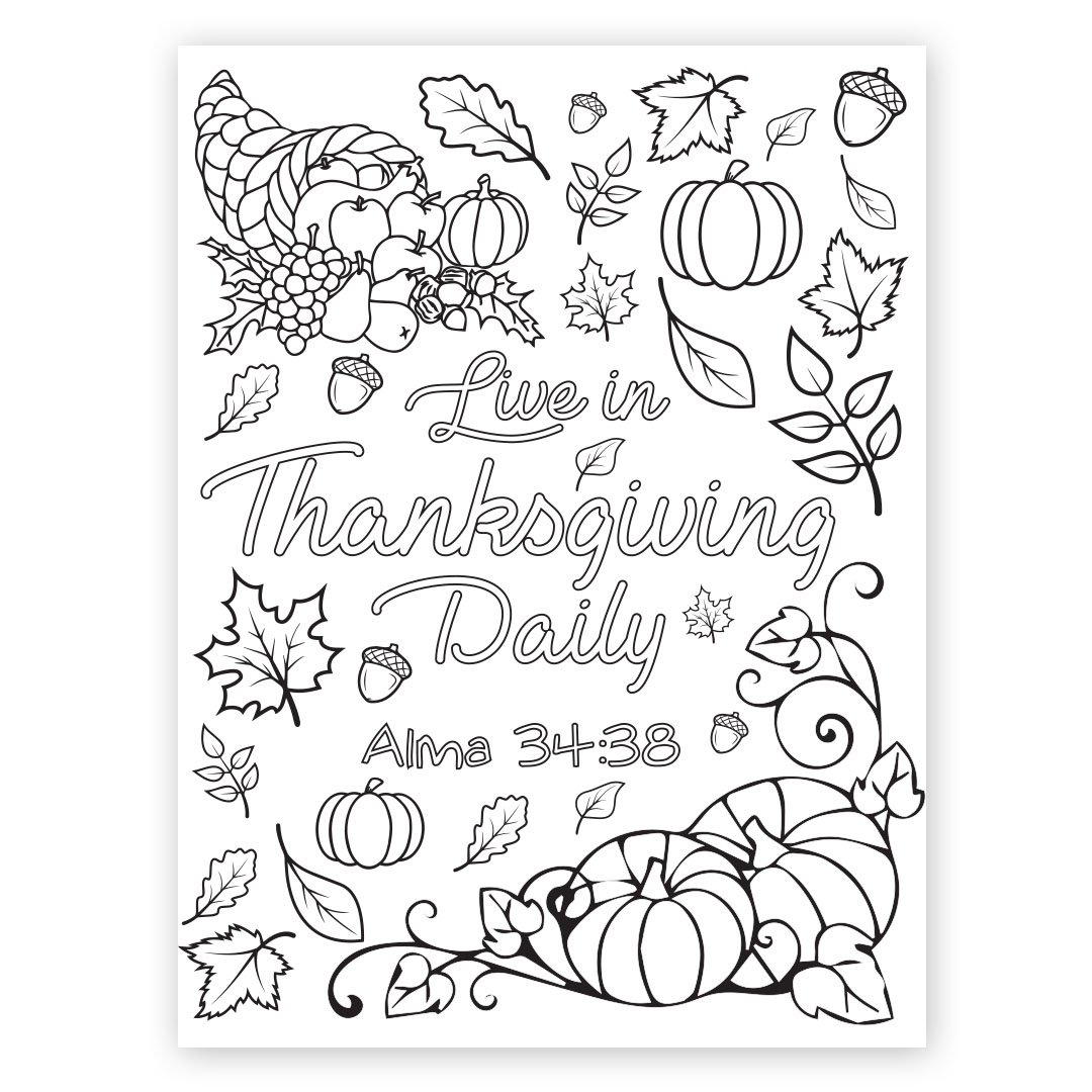 thanksgiving day coloring pages
