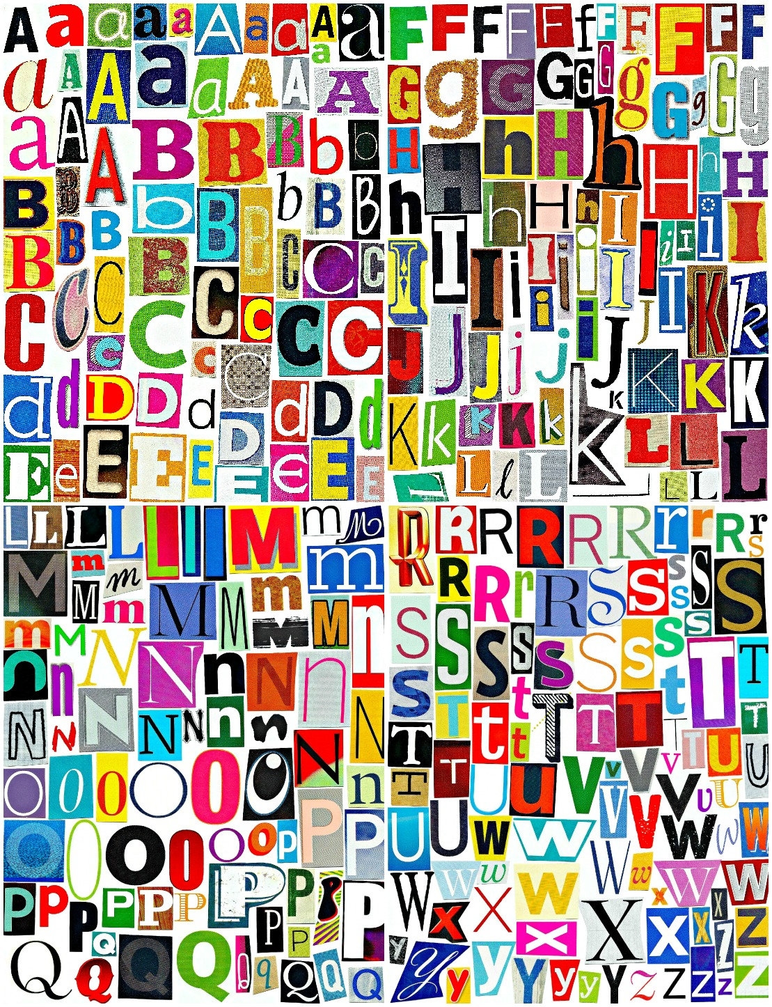 Magazine Cutout Letters Multicolor Collage Alphabet JPG Digital Download Etsy Magazine Cutout Letters Multicolor Collage Alphabet JPG Digital Download Etsy