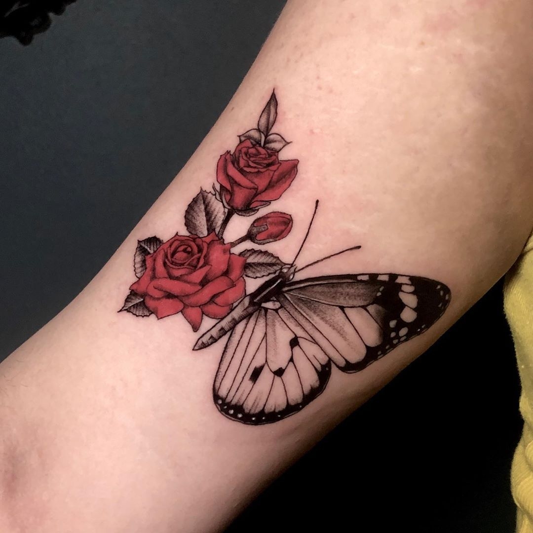 Majestic Detailed Butterfly With Roses By Our Amazing Artist beeoncuhlazuli Visit Her Instagram To Find All Of Her Tattoo Designs And Also Send A DM If You Want To Book Https t co jcBkvKiNMd Majestic Detailed Butterfly With Roses By Our Amazing Artist beeoncuhlazuli Visit Her Instagram To Find All Of Her Tattoo Designs And Also Send A DM If You Want To Book Https t co jcBkvKiNMd