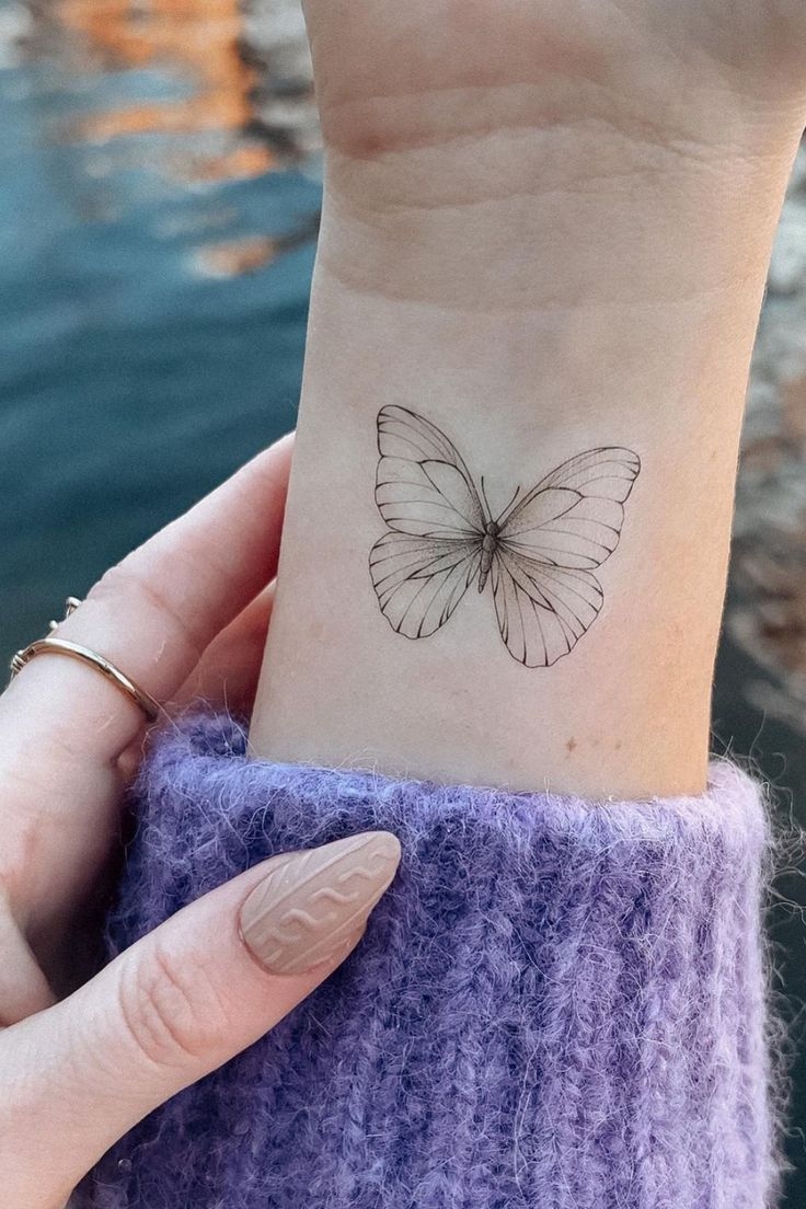 Butterfly Wrist Tattoo Designs
