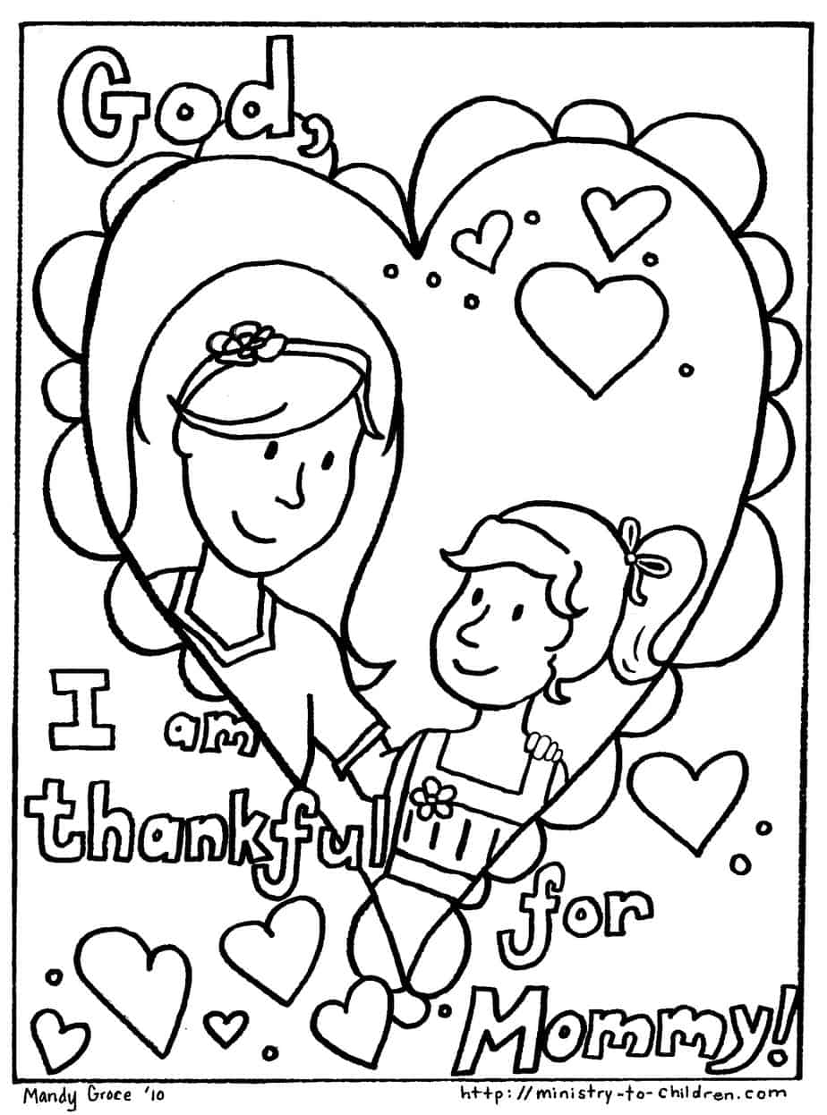 Mothers Day Coloring Pages Free Printable PDF Coloring Book For Worksheets Library