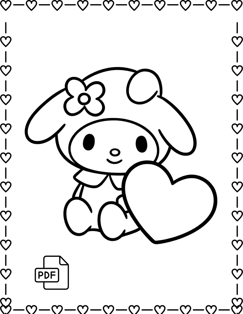 cute easy color pages cute easy color pages
