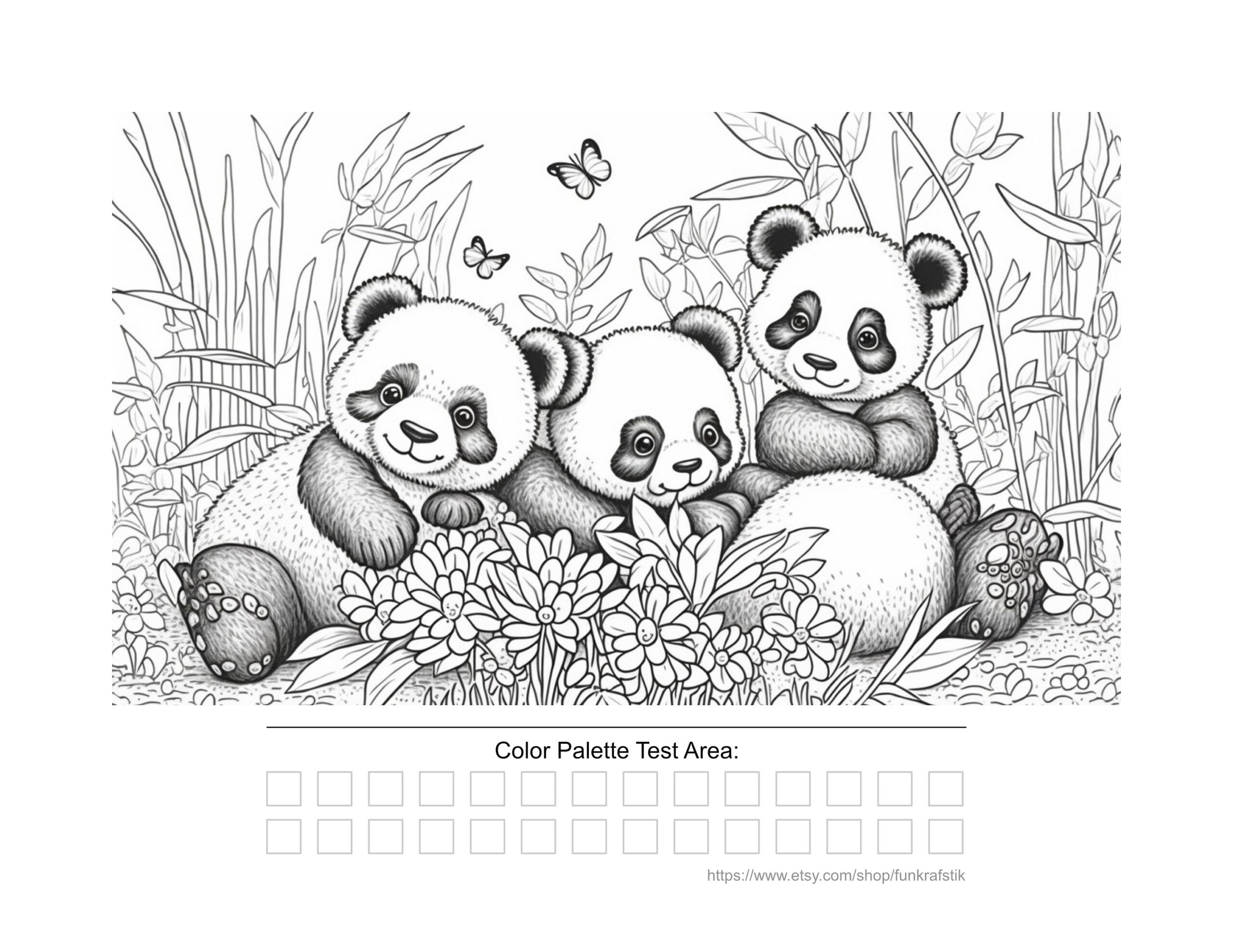 Panda Bear Coloring Sheets