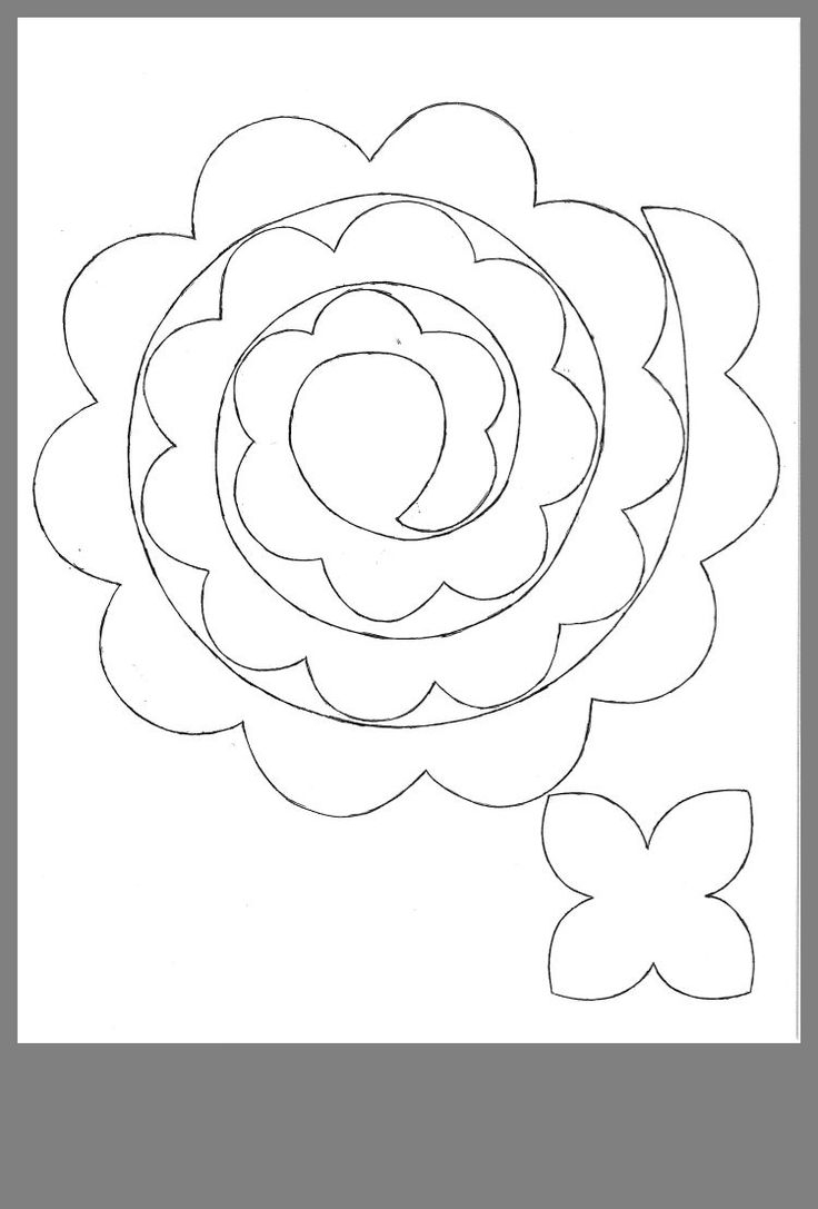 flower cut out template flower cut out template