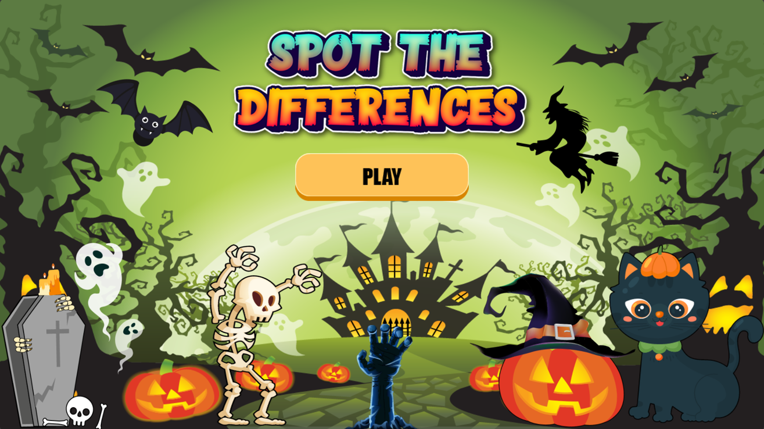  Play Halloween Spot The Differences Game Free Online Halloween Find The Difference Video Game For Kids Adults