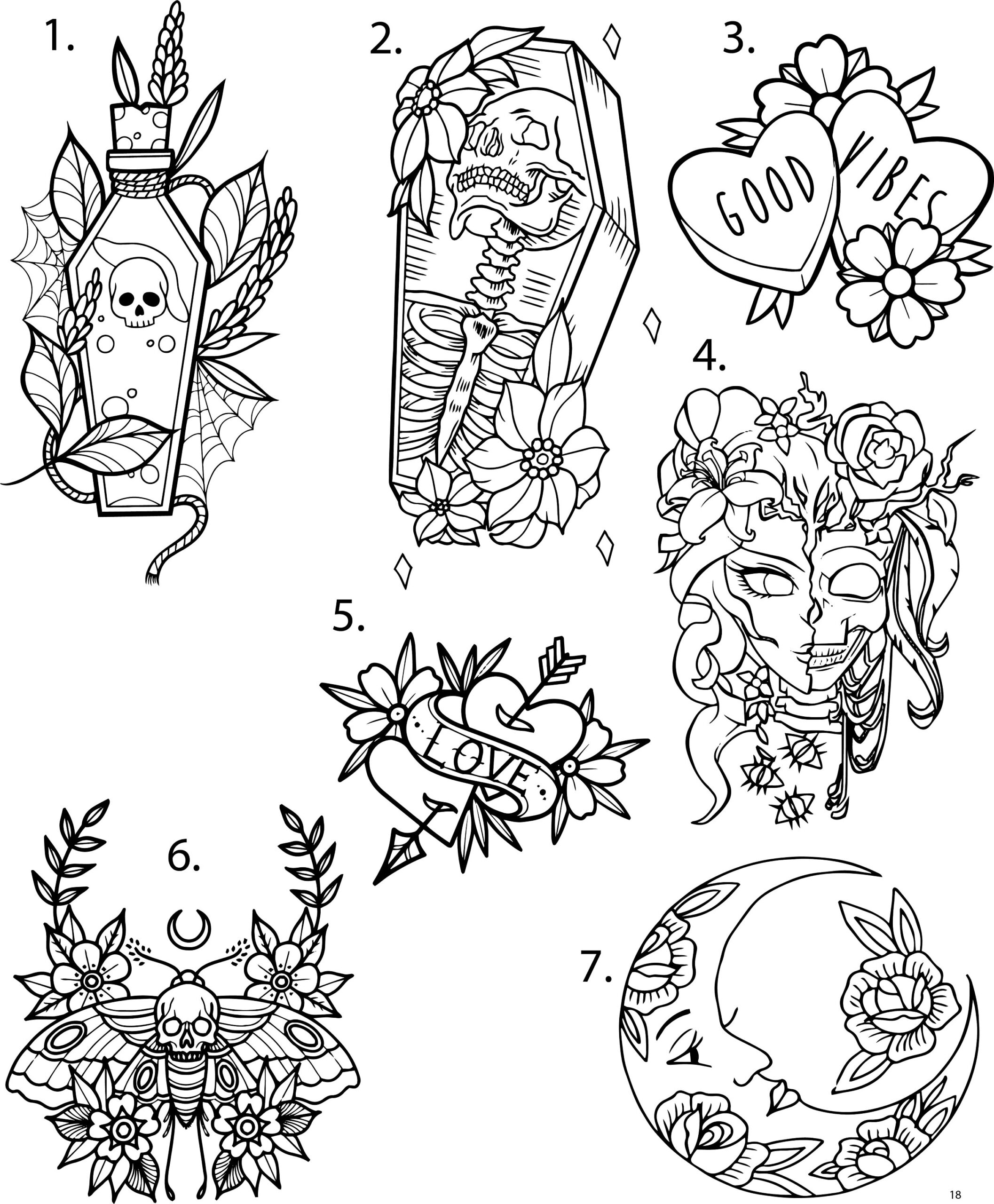 Pre cut Ready To Use Tattoo Stencils Set Of 4 Etsy Denmark Pre cut Ready To Use Tattoo Stencils Set Of 4 Etsy Denmark