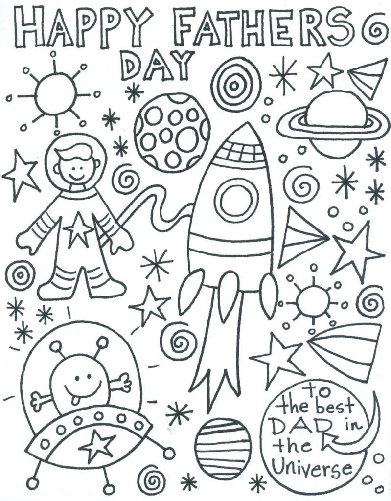 fathers day colouring book