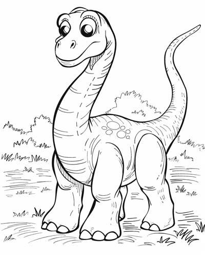 Dinosaur Coloring In Pictures