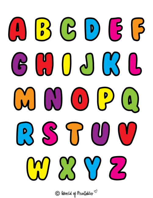 Printable Letters Alphabet Letters World Of Printables