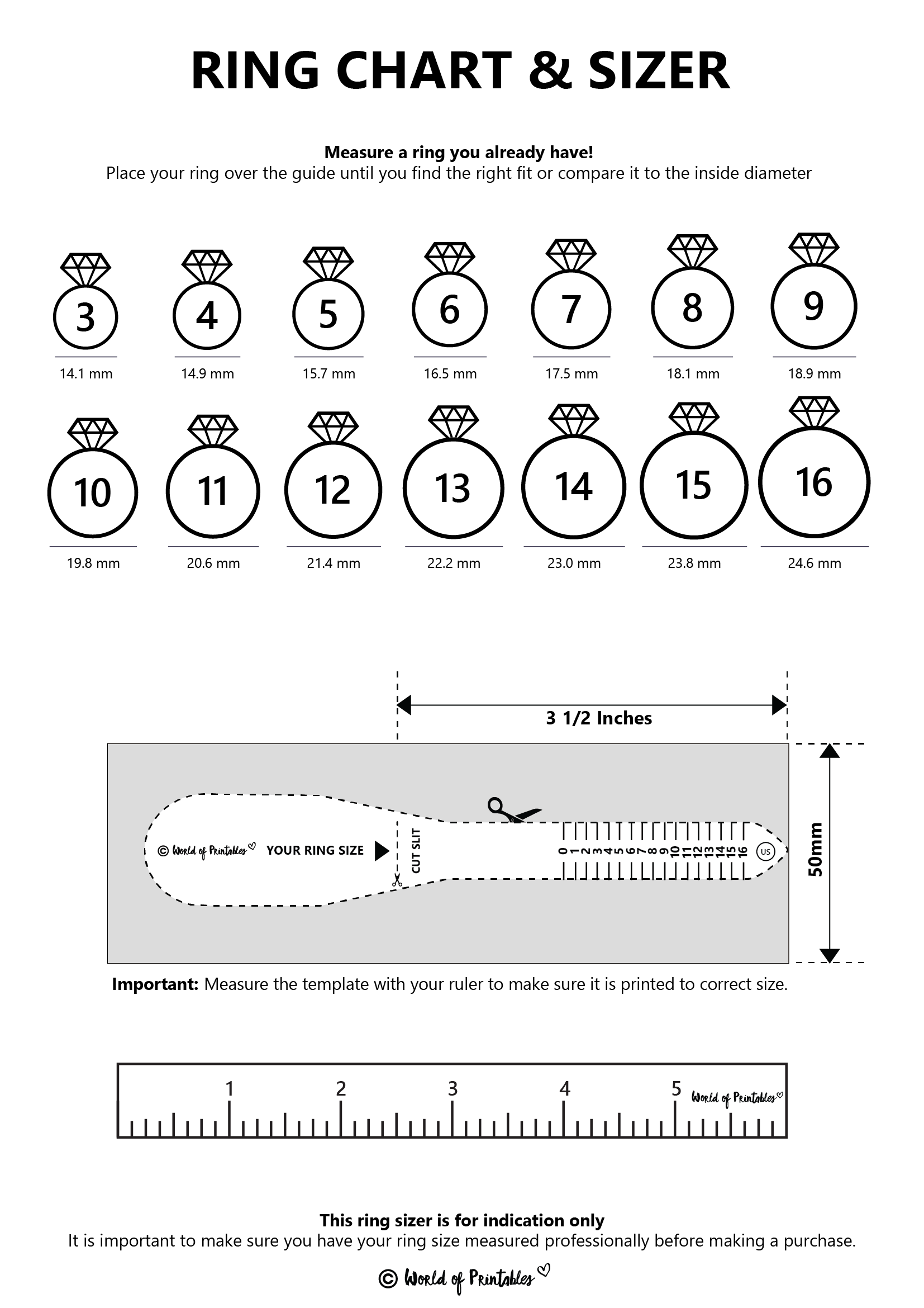 How To Work Out Ring Size