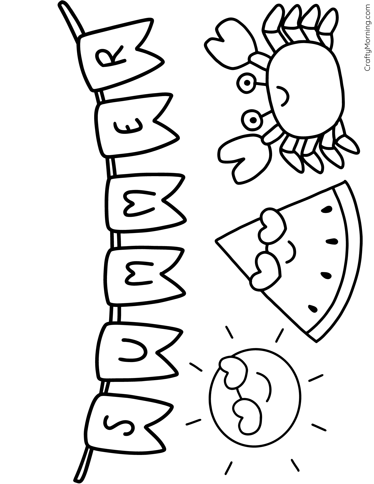 Printable Summer Coloring Pages Crafty Morning Printable Summer Coloring Pages Crafty Morning