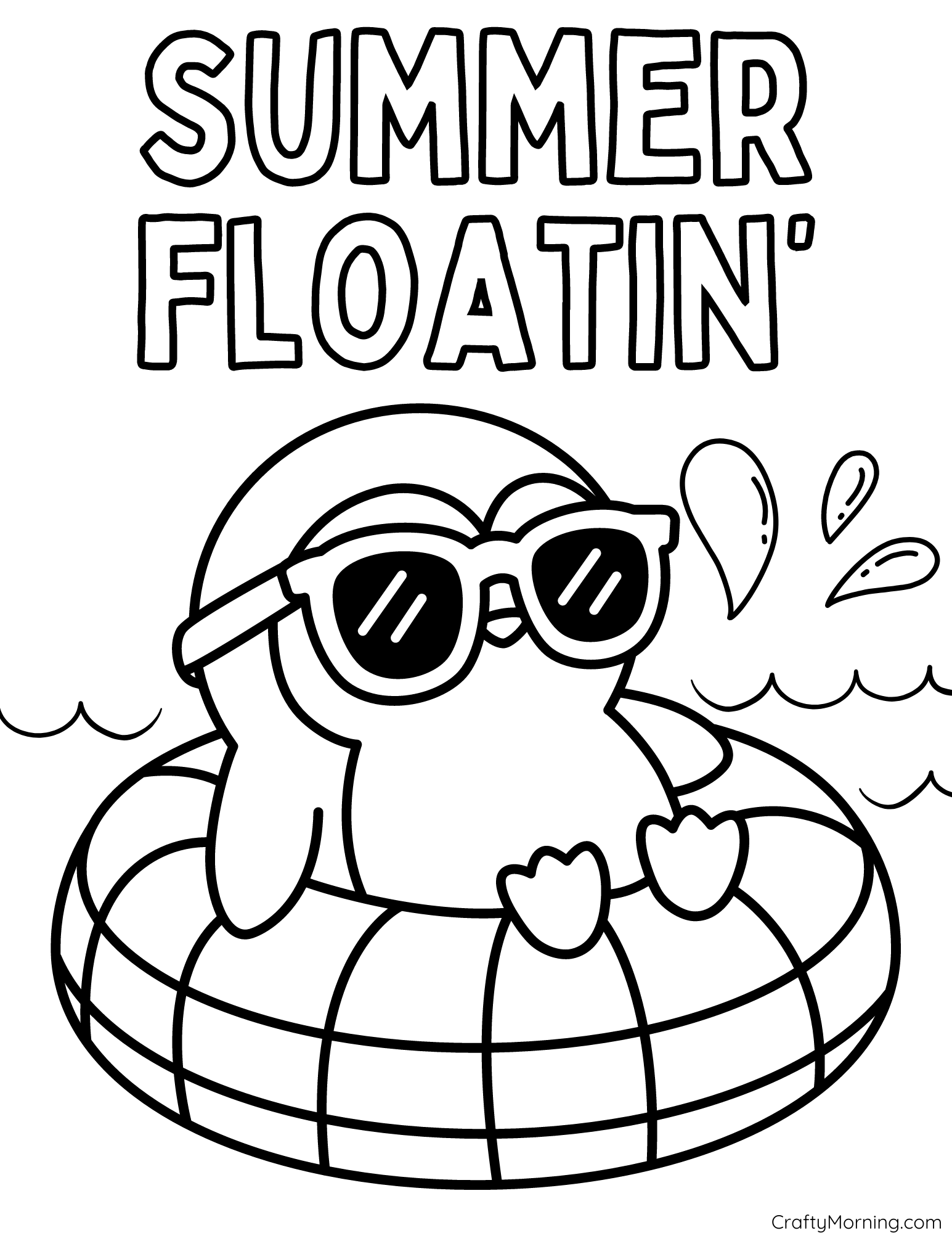 Cute Summer Coloring Pages