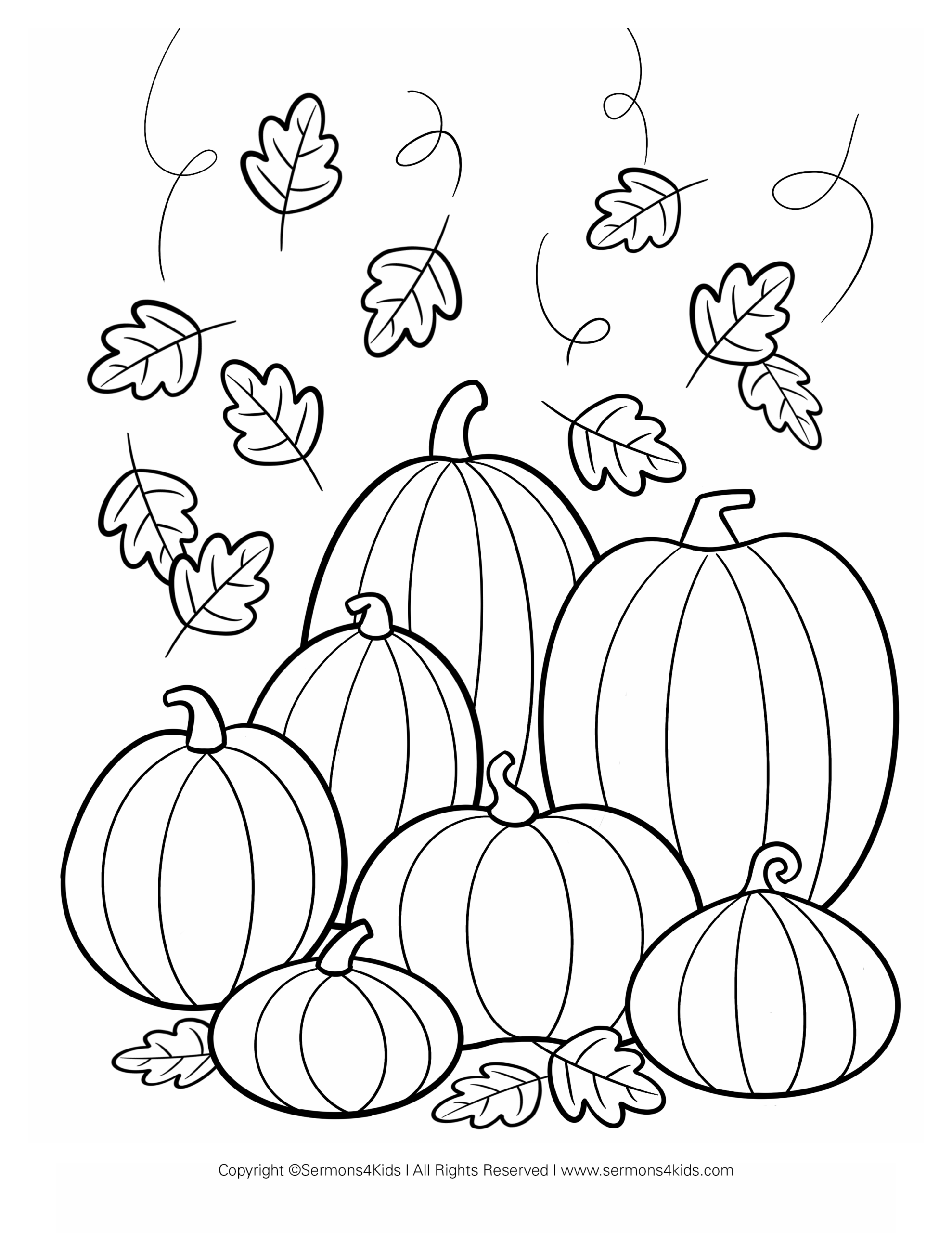 coloring pages of pumpkins