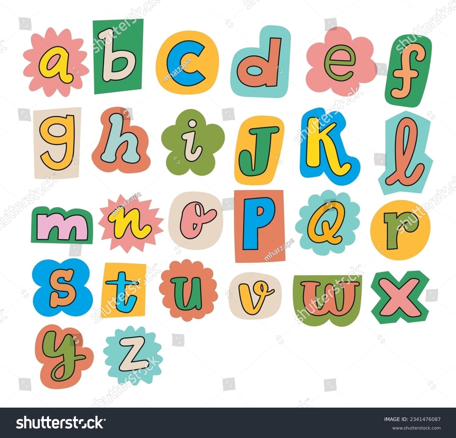 Set Decorative Alphabet Cut Out Letters Stock Vector Royalty Free 2341476087 Shutterstock Set Decorative Alphabet Cut Out Letters Stock Vector Royalty Free 2341476087 Shutterstock