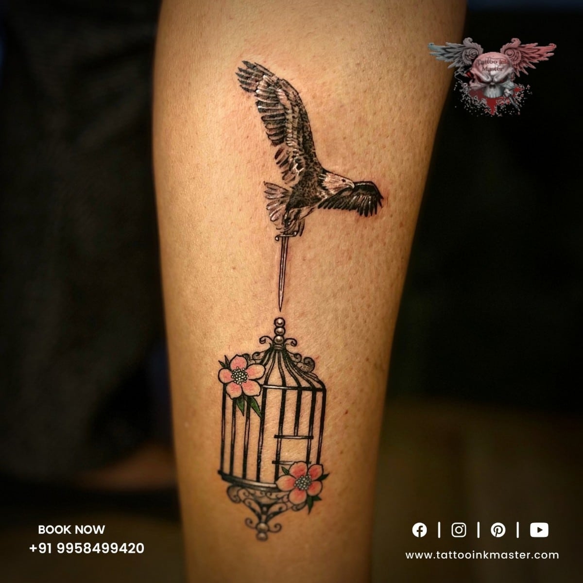 bird and bird cage tattoo bird and bird cage tattoo