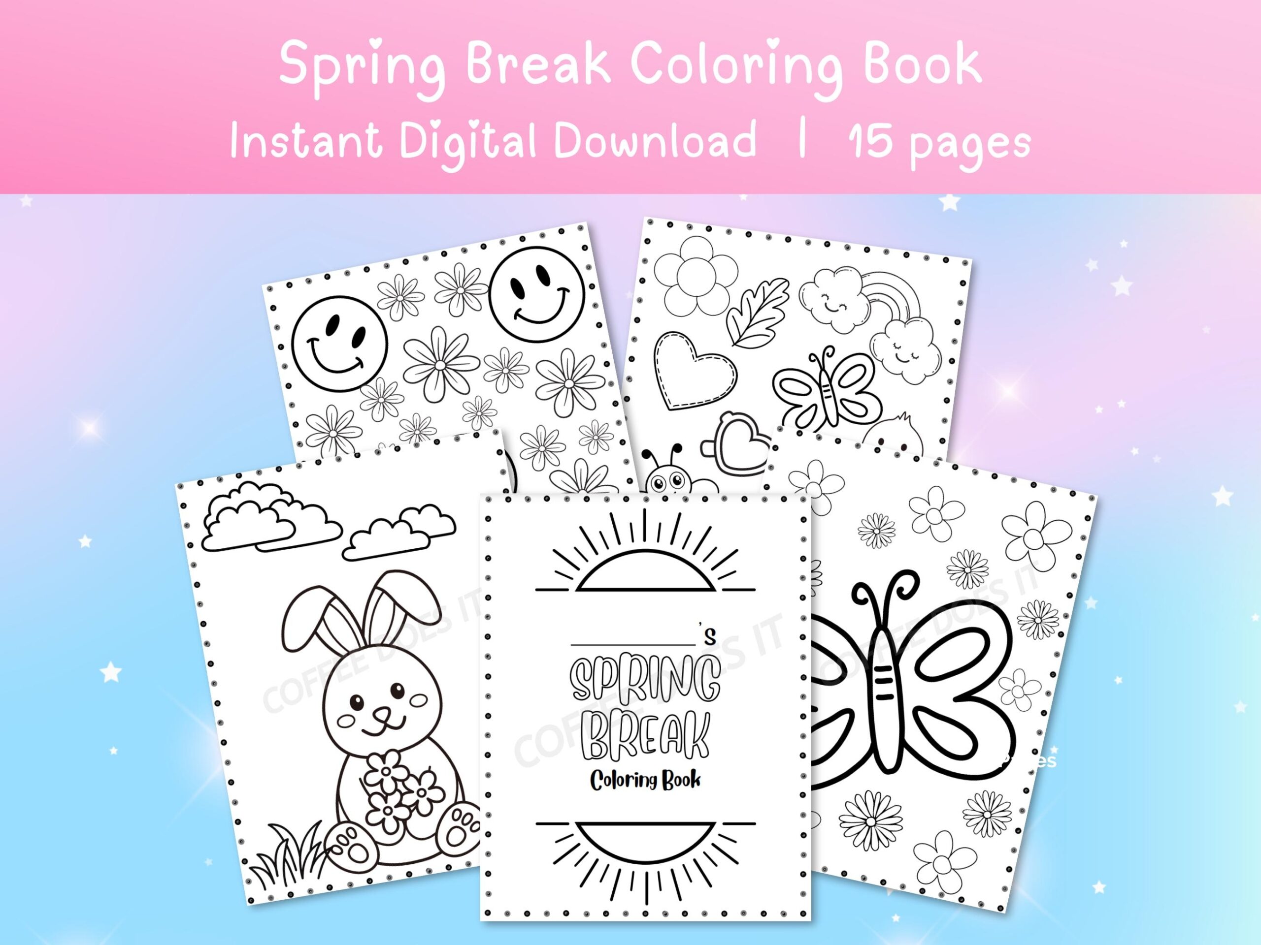spring break coloring pages spring break coloring pages