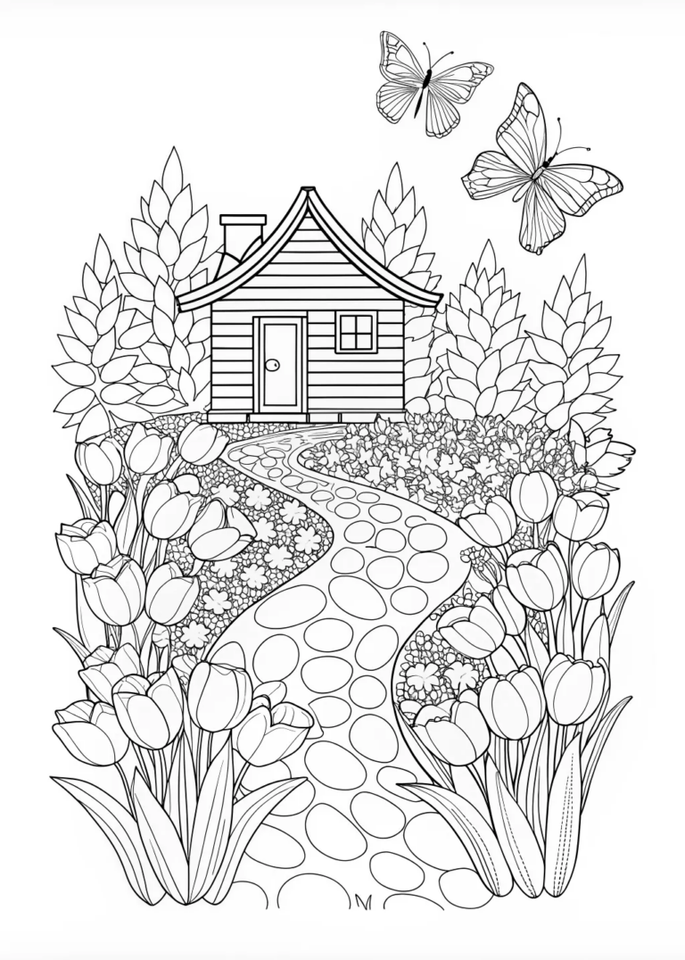 spring time coloring pages