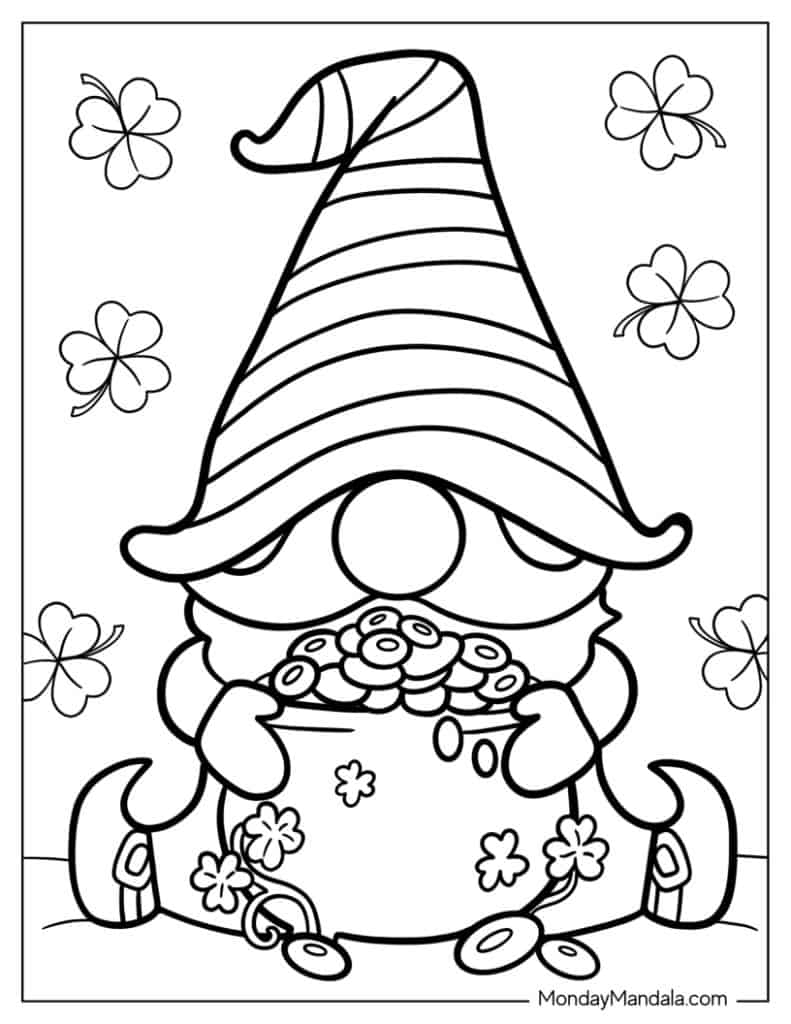 st patrick day coloring pages